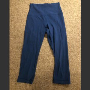 Blue Lululemon Cropped Leggings